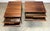 1960s Mid Century Modern Two-Drawer Walnut Nightstands / Side Tables Restored For Sale - Image 5 of 12