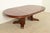 Brown Gustav Stickley Style Antique Mission Oak Arts & Crafts Split Pedestal Extension Dining Table, Circa 1910 For Sale - Image 8 of 10