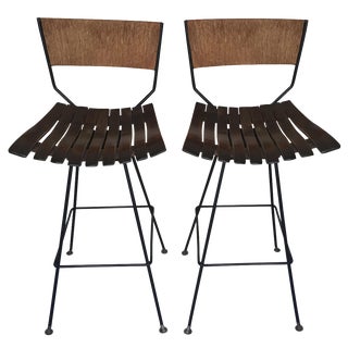 Arthur Umanoff Bar Stools - A Pair For Sale