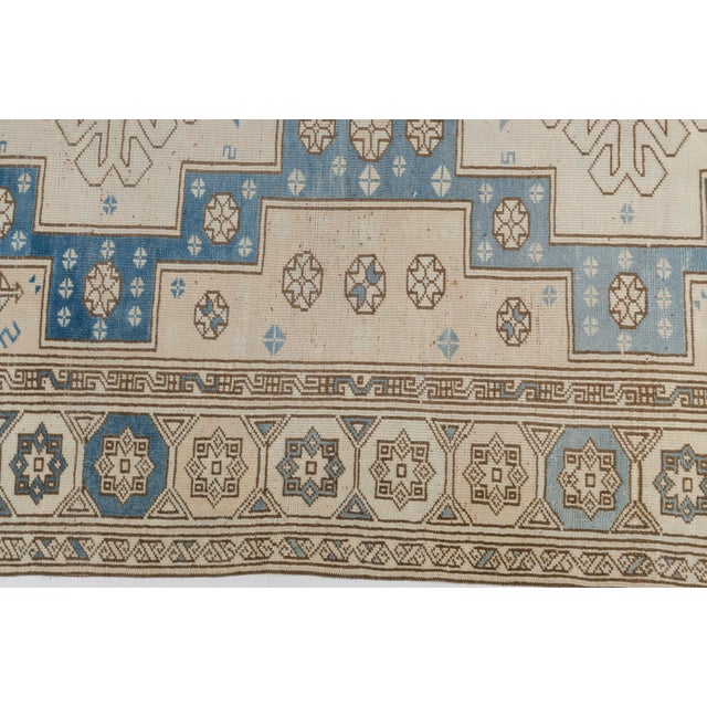 Mid 20th Century Geometric Anatolian Home Living Rug For Sale - Image 4 of 10