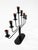 Gunnar Ander Seven-Arm Candelabra in Black Metal and Copper attributed to Gunnar Ander for Ystad-Metall, Sweden, 1960s For Sale - Image 4 of 11
