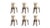 Silhouette Dining Chairs in Chenille Fabric by InsidherLand, Set of 6 For Sale - Image 13 of 13