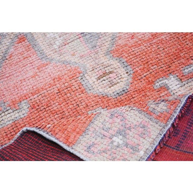 Vintage Turkish Tribal Kurdish Flatweave Kilim Wool Rug, 2'3''x9'7'' For Sale - Image 4 of 4