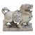 Vintage Grey Stone Lion Statue For Sale
