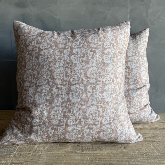 Textile Nelly Floral Linen Pillow For Sale - Image 7 of 9