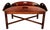 Vintage English Mahogany Butler’s Drop-Leaf Tray Coffee Table With Brass Hinges For Sale