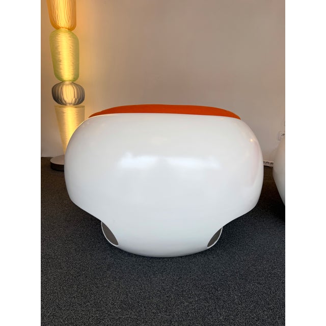 Pair of Fiberglass Pod Armchairs by Mario Sabot, Italy, 1970s For Sale - Image 9 of 15