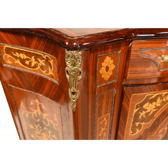 French Empire Marquetry Inlay Cabinets, Set of 2 For Sale - Image 9 of 12