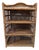 Vintage and Rattan Four Shelf Bookcase Etagere For Sale
