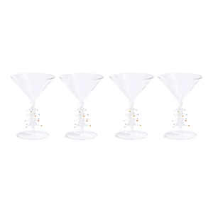 Treetop Cheers Clear Martini Glasses, Set of 4