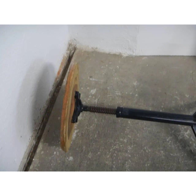 Black Vintage Three-Foot Stool, 1960 For Sale - Image 8 of 10