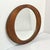 Mid-Century Boho Chic Folk Art Biomorphic Oval Pine Wall Mirror For Sale - Image 6 of 15