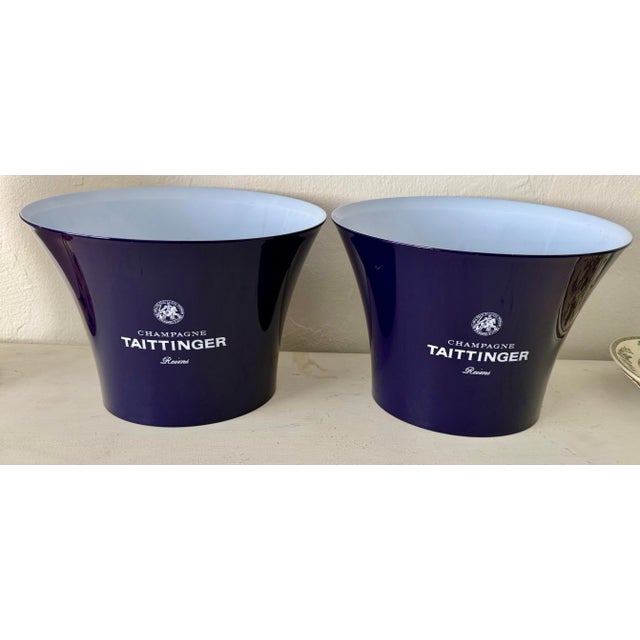Taittinger Four Bottles Ice Bucket, Pair For Sale - Image 4 of 10
