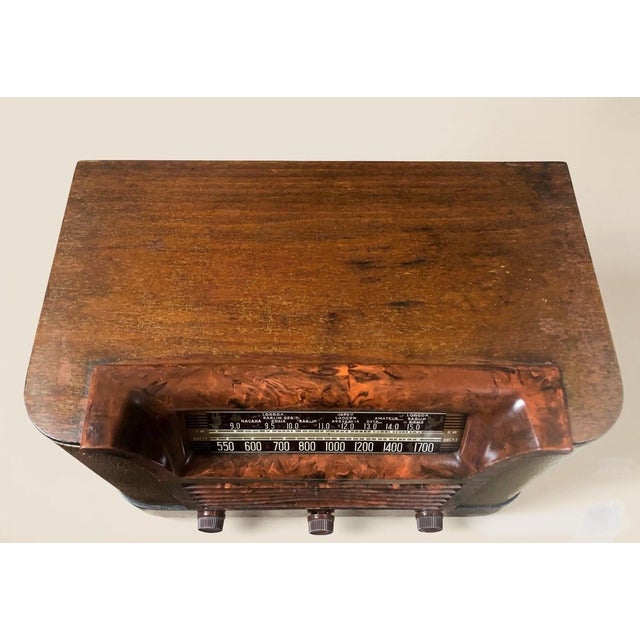Antique 1942 Philco Wooden Tube Radio Model 42-323 For Sale In Monterey, CA - Image 6 of 7