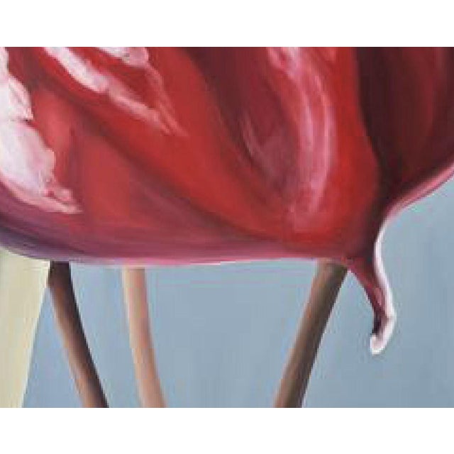 2000s "Anthurium" Large Gallery Wrapped Oil Painting by Judith Moore For Sale - Image 10 of 10