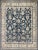 Textile Turkish Rug With Deep Navy Background and Botanical Motifs For Sale - Image 7 of 7