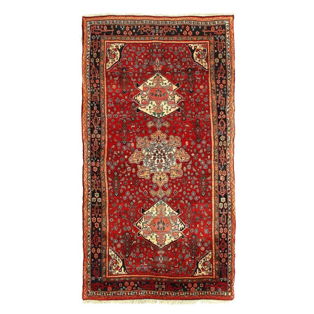 1980s Persian Bidjar Rug For Sale In Washington DC - Image 6 of 6