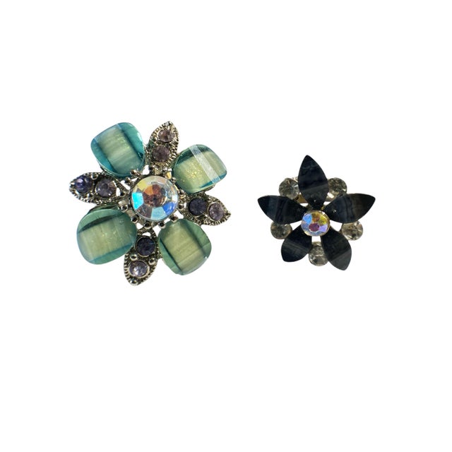 1960s Set of Two Vintage Resizable Rings Size 7 For Sale - Image 5 of 7