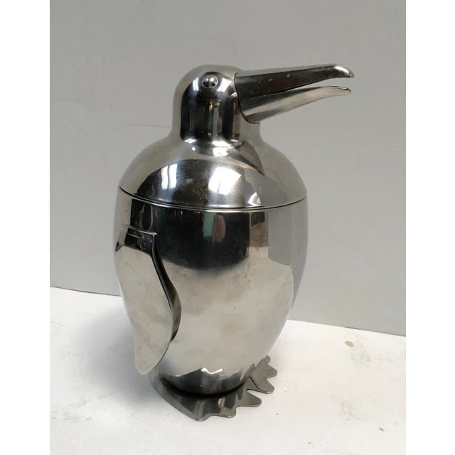 Stainless Steel Penguin Ice Bucket Chairish
