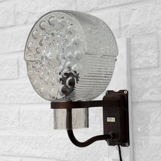 Metal Outdoor Facade Lamp in Copper and Glass from Westal, Sweden, 1960s For Sale - Image 7 of 14