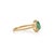 Metal 18k Gold Natural Pear Cut Emerald and Diamond Halo Engagement Ring Size 8 For Sale - Image 7 of 17