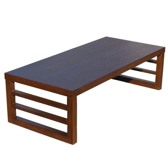 Modern Vintage Red Lion Combed Oak Coffee Table For Sale - Image 3 of 5