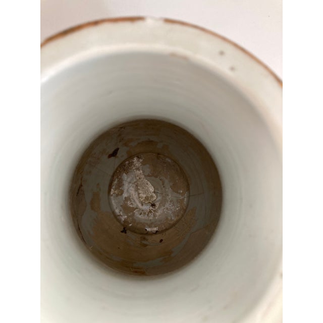 French 18th Century Rose Medallion Large Vase For Sale - Image 3 of 13