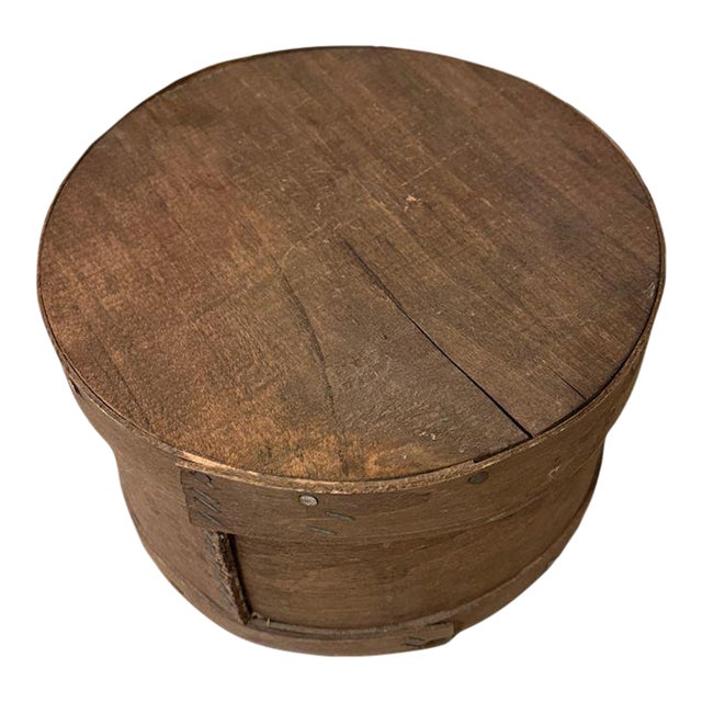 Antique Primitive Round Bentwood Cheese Box — DuJeck's Denmark, Wisconsin For Sale