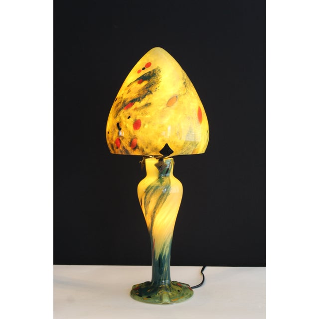 Art Nouveau Late 20th Century Art Nouveau Hand Blown Art Glass. For Sale - Image 3 of 10