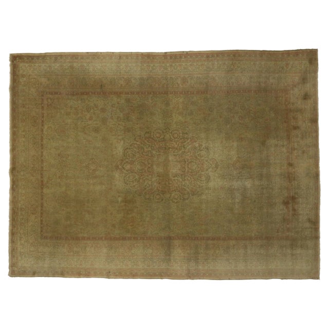 Early 20th Century Vintage Turkish Sivas Rug - 09'10 x 13'06 For Sale - Image 5 of 6