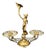 Art Nouveau Silver-Plated Centrepiece with 2 Glass Inserts and Etched Motifs, 1903 For Sale