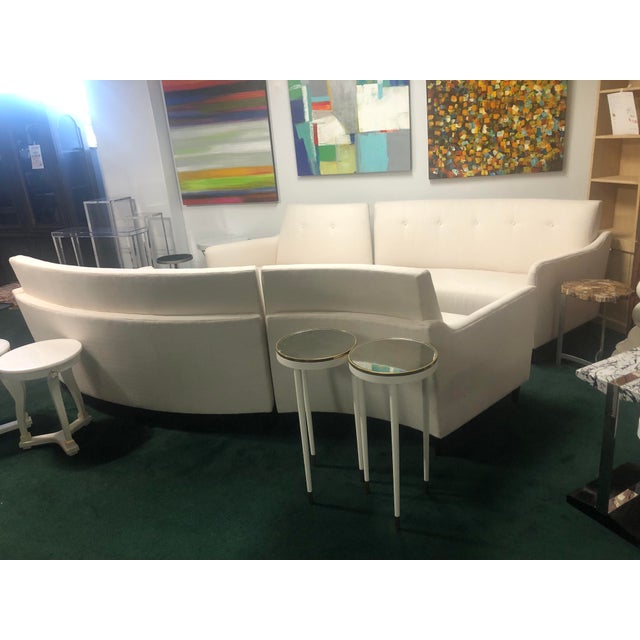 Vladimir Kagan 1980s Vladimir Kagan for Carter Furniture of Salisbury Serpentine Sectional Four Piece Modular For Sale - Image 4 of 8