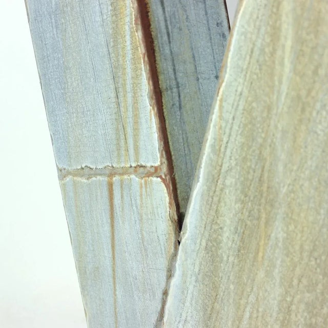 Amazing piece of vintage wall art. An industrial letter made of zinc sheet. Original sign used until recently in a factory...