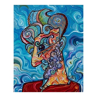 Alexander Arshansky, "Devoted Lover" Abstract/Cubist Piece For Sale