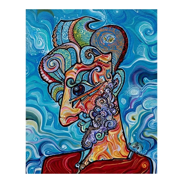 Alexander Arshansky, "Devoted Lover" Abstract/Cubist Piece For Sale