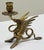 Late 20th Century Vintage Brass Griffin Motif Candlestick Holder For Sale - Image 5 of 10