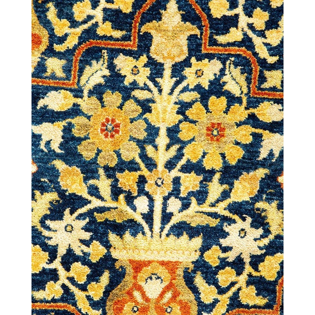 Traditional Mogul, One-of-a-Kind Hand-Knotted Area Rug in Blue, 8' 2" x 10' 10" For Sale - Image 3 of 8