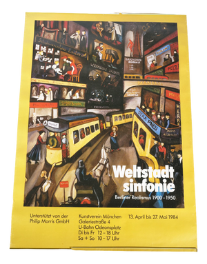 Berlin Realist World City Symphony Poster, Munich, 1984