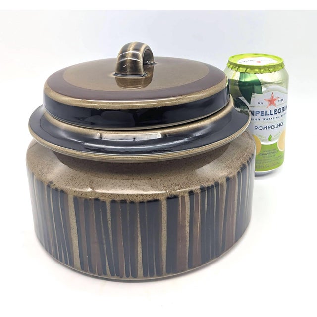 Ceramic 1960s Arabia Finland "Kosmos" Casserole Tureen With Lid For Sale - Image 7 of 12