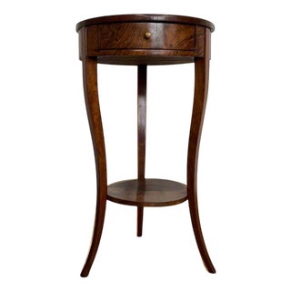 Antique Biedermeier Walnut Side Table, 1825 For Sale