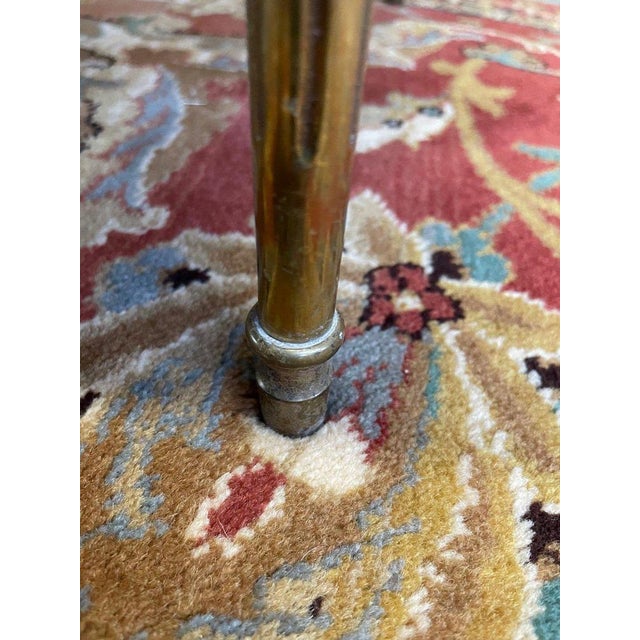 Louis Xvi Style Coffee Table in Brass and Marble For Sale - Image 4 of 9