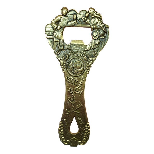 Vintage Bronze Bottle Opener, 1960s For Sale