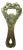 Vintage Bronze Bottle Opener, 1960s For Sale