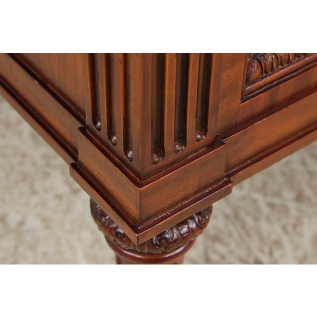 Pair Maitland Smith Marble Top Neoclassical Commode Chests For Sale - Image 13 of 18