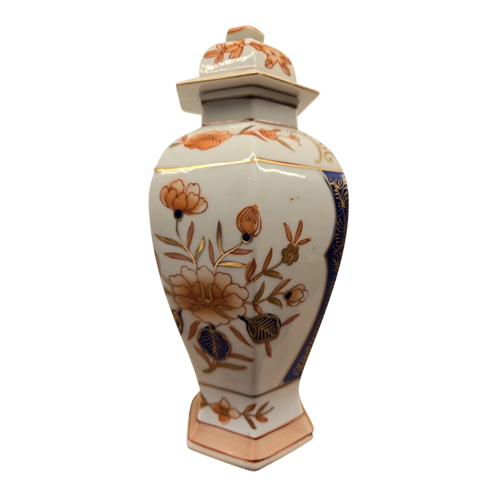 Vintage Hand Painted Vase Porcelain Vase - Andrea by Sadek | Chairish