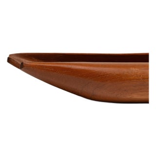 Mid 20th Century Denmark Scandinavian Chestnut Teak Tray For Sale
