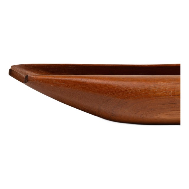 Mid 20th Century Denmark Scandinavian Chestnut Teak Tray For Sale