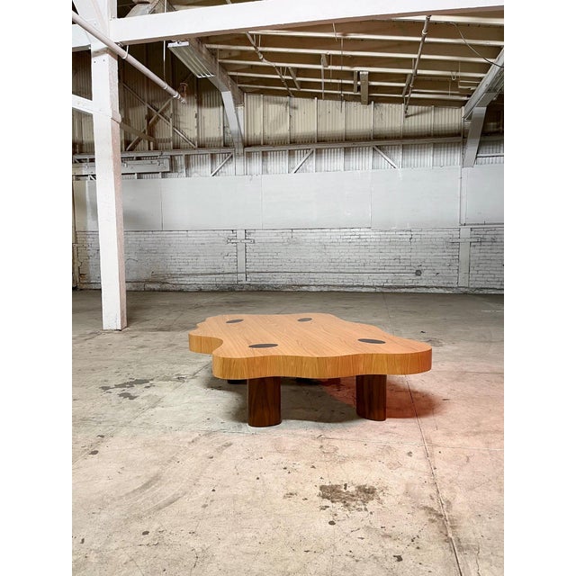 Modern Free Form Wavy Coffee Table For Sale - Image 3 of 11