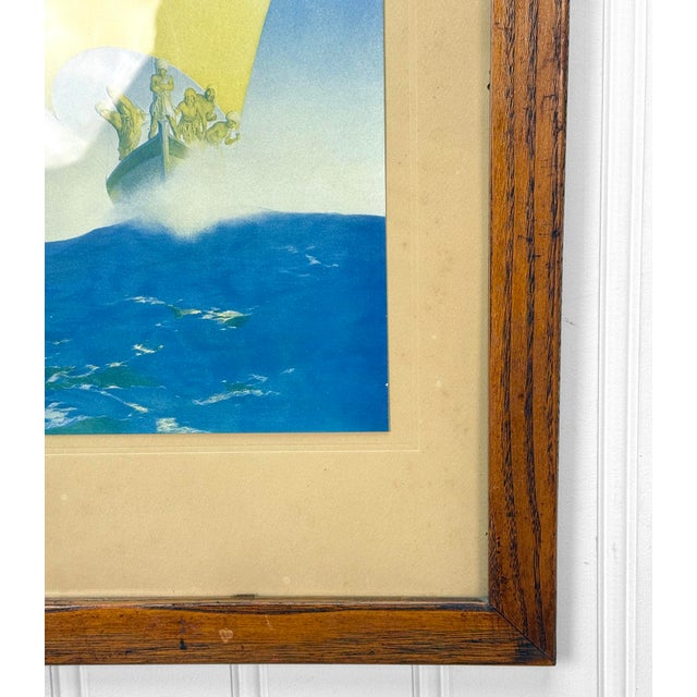 Antique 1906 Maxfield Parrish Prince Codadad Framed Lithograph - 15x20 For Sale - Image 10 of 12