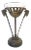 Vintage Brass Rams Head Pedestal Stand With Glass Bowl Catchall For Sale